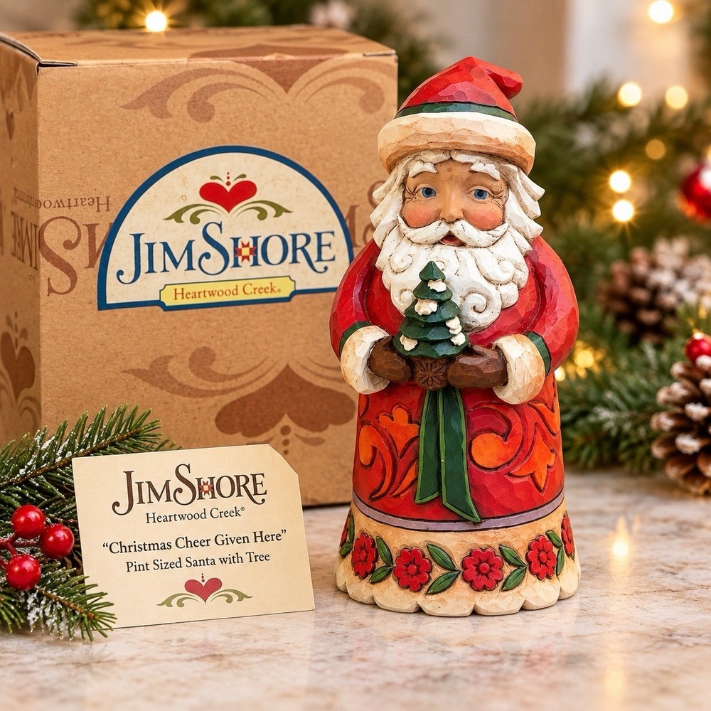 Jim Shore Christmas Cheer Given Here Santa Tree 4027707 2012 Heartwood Creek